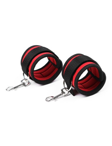 RESTRIÇÕES DE PULSO OHMAMA FETISH NYLON GANCHO E LAÇO