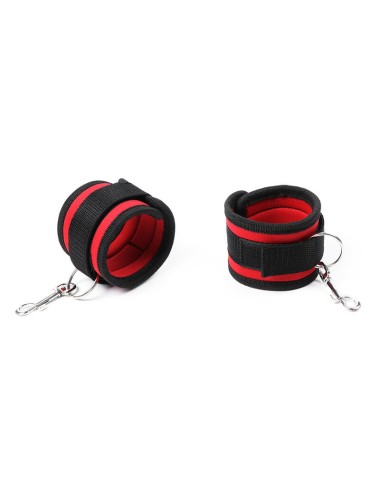 RESTRIÇÕES DE PULSO OHMAMA FETISH NYLON GANCHO E LAÇO