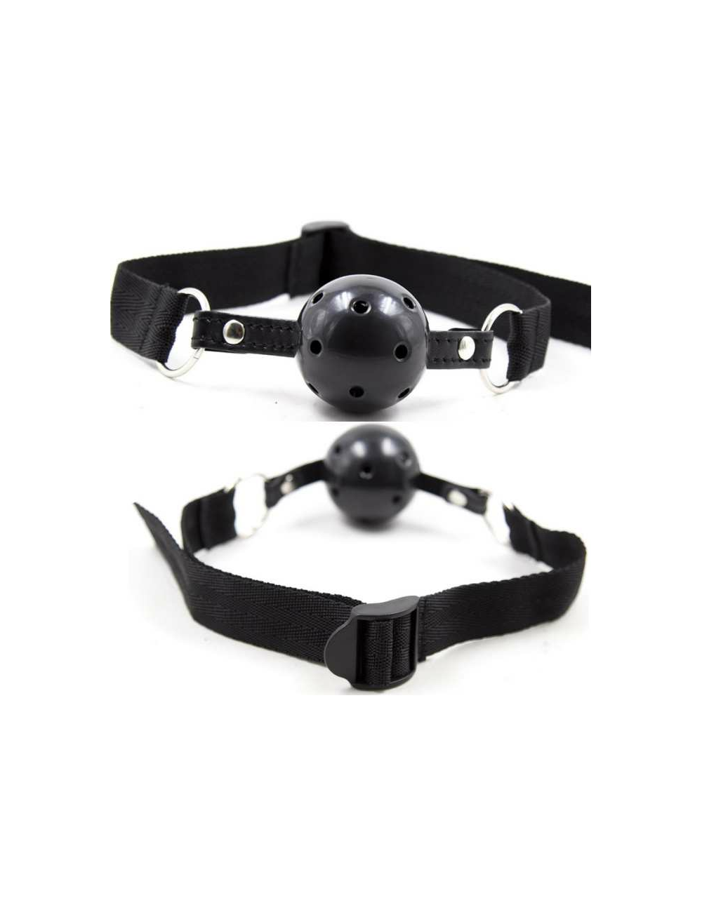 MORDAÇA BOLA RESPIRÁVEL FETICHE PRETO OHMAMA