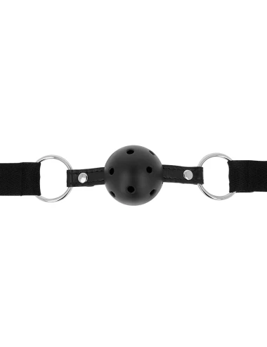MORDAÇA BOLA RESPIRÁVEL FETICHE PRETO OHMAMA