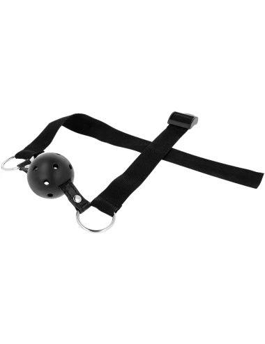 MORDAÇA BOLA RESPIRÁVEL FETICHE PRETO OHMAMA