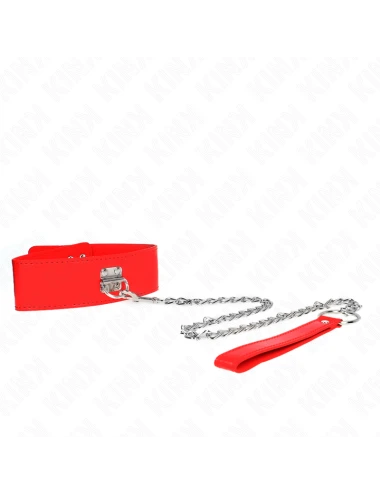 KINK - COLAR COM CINTO 65 CM COM ALÇA LARGA VERMELHA AJUSTÁVEL 33