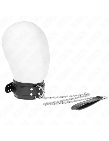 KINK - COLAR COM ALÇA 65 CM FIVELAS PRATA AJUSTÁVEIS 33-46 CM X 5