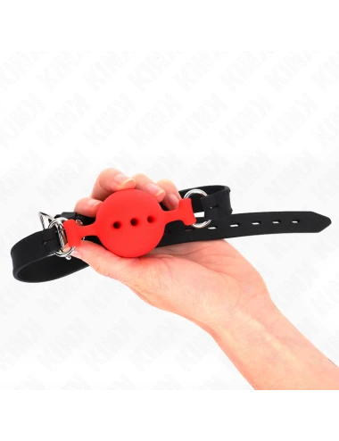KINK - MORDAÇA COMPLETA DE SILICONE 55 x 2 CM COM BOLA DE 4