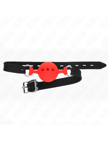 KINK - MORDAÇA COMPLETA DE SILICONE 55 x 2 CM COM BOLA DE 4