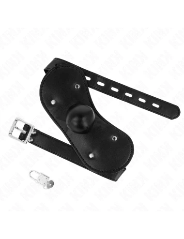 KINK - MÁSCARA BOCA BALL GAG COM FECHADURA AJUSTÁVEL 42-60 CM