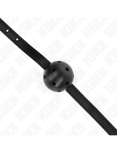 KINK - BOLA RESPIRÁVEL PRETA SIMPLICITY 4,5 CM MORDAÇA 62 x 1,5 CM