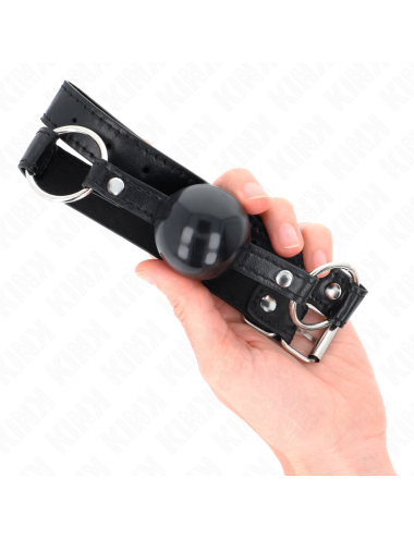 KINK - BOLA TPE PRETA MORDAÇA 4 CM 60 x 2 CM