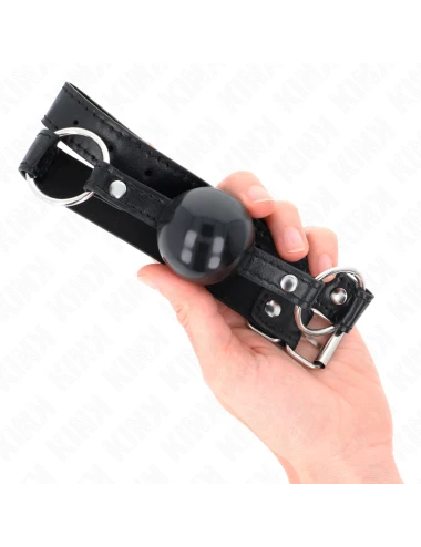 KINK - BOLA TPE PRETA MORDAÇA 4 CM 60 x 2 CM
