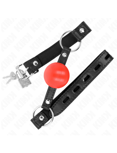 KINK - BOLA TPE VERMELHA MORDAÇA 4 CM 60 x 2 CM