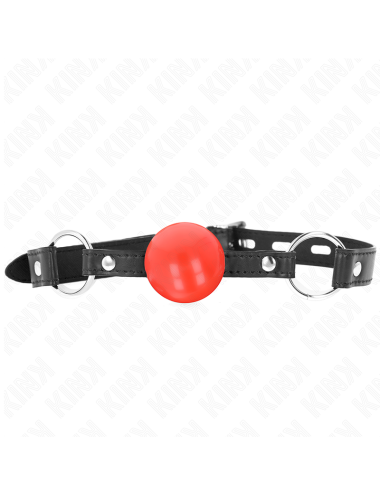 KINK - BOLA TPE VERMELHA MORDAÇA 4 CM 60 x 2 CM