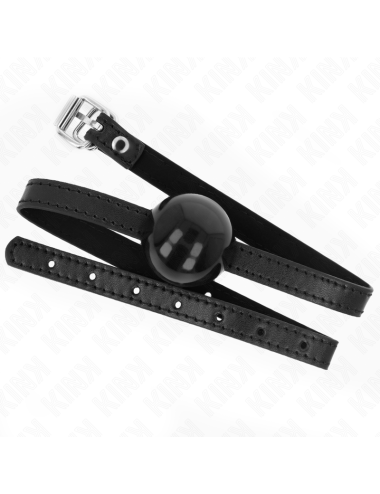 KINK - BOLA SIMPLES PRETA MORDAÇA 4 CM 65 x 1