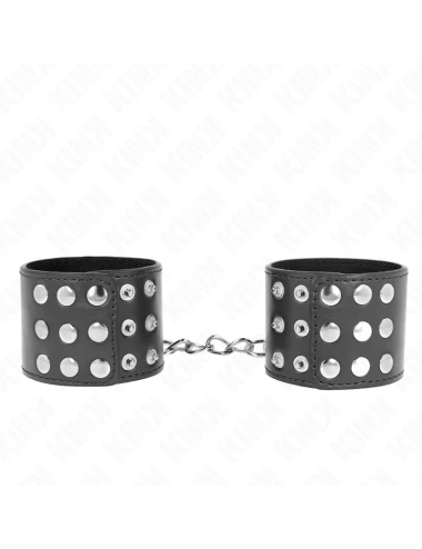 KINK - PULSO COM SNAP FASTEN PRETO AJUSTÁVEL 19-24 CM X 5
