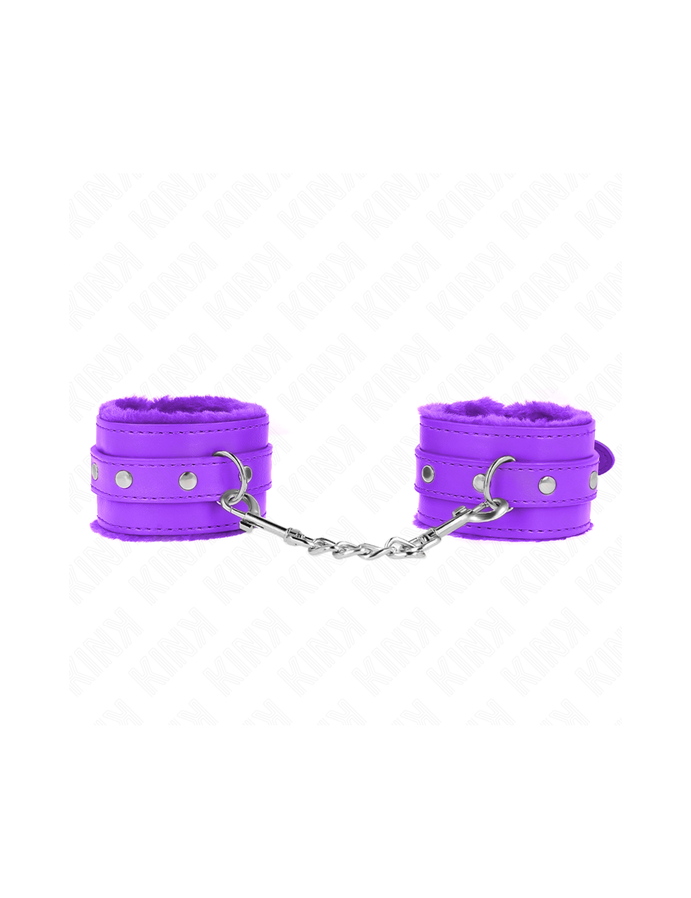 KINK - PULSO FORRO DE PELE PREMIUM ROXO COM CINTO ROXO AJUSTÁVEL 17-29 CM X 6 CM
