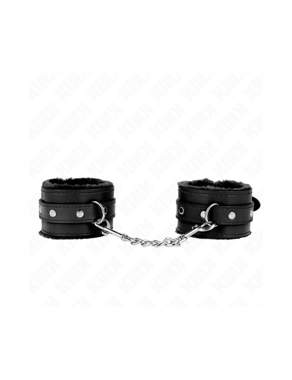 KINK - PULSO PREMIUM FORRO DE PELE PRETO COM CINTO PRETO AJUSTÁVEL 17-29 CM X 6 CM
