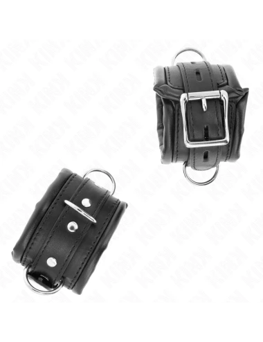 KINK - PULSO PESADO COM FORRO DE PELE PRETA AJUSTÁVEL 20-30 CM X 6 CM