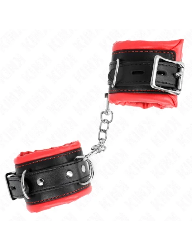 KINK - PULSO PESADO COM FORRO DE PELE VERMELHA AJUSTÁVEL 20-30 CM X 6 CM