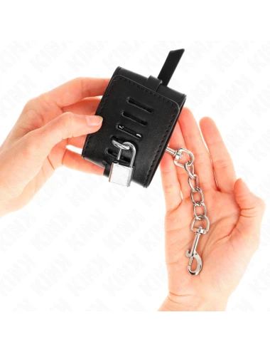 KINK - REMOÇÕES DE PULSO COM BLOQUEIO DELUXE PRETO AJUSTÁVEIS 14