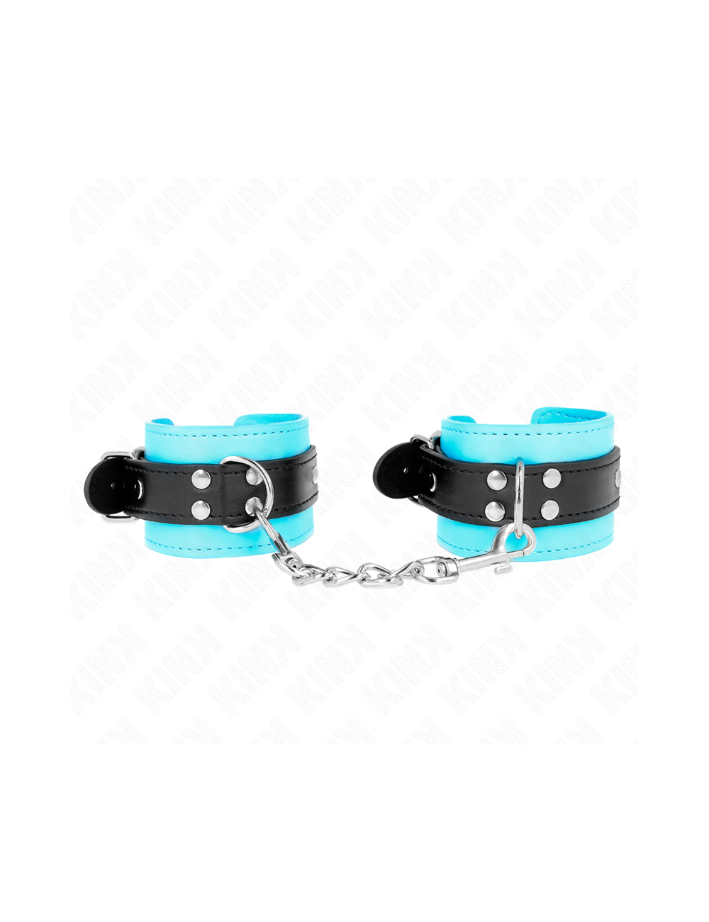 KINK - GANCHO DE PULSO FORRO DE PELE AZUL AJUSTÁVEL 20-28 CM X 5