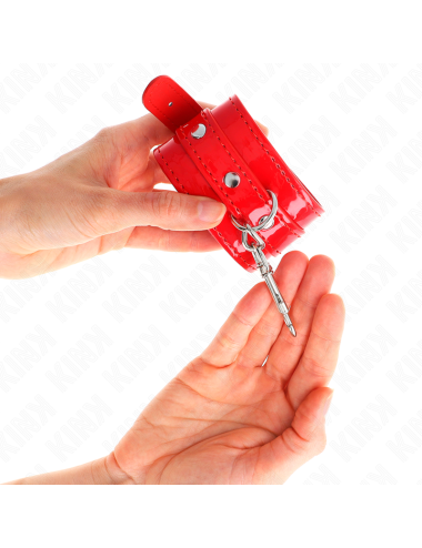 KINK - PUNHOS DE MÃO BRILHANTE VERMELHO AJUSTÁVEL 23-33 CM