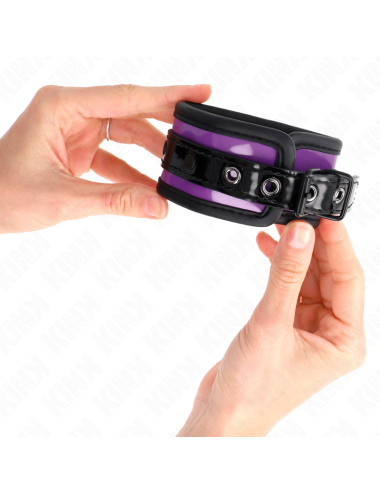 KINK - PUNHOS DE NEOPRENE ROXO CLARO AJUSTÁVEIS 21-28 CM X 5 CM