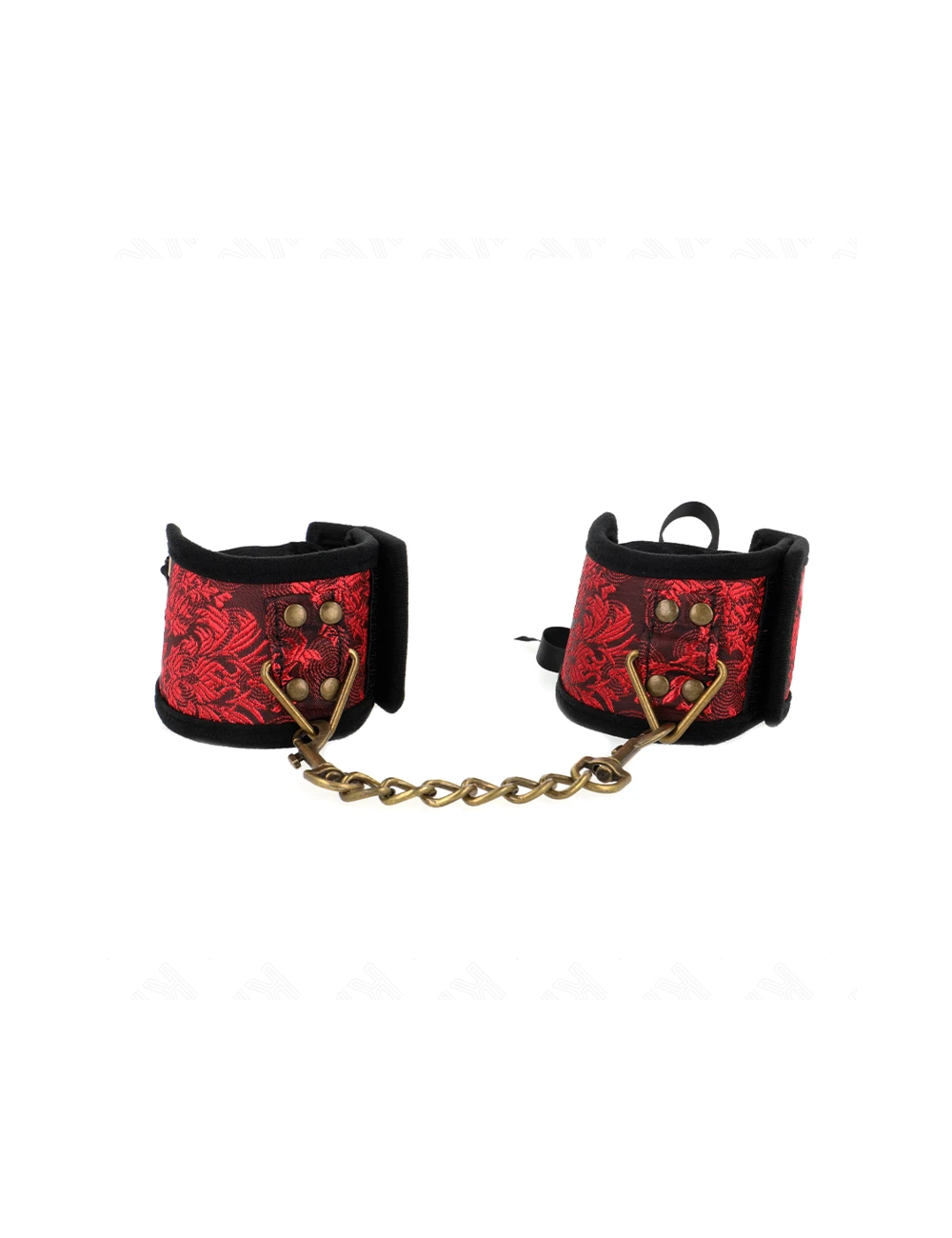 KINK - ALMOFADAS DE PULSO SCANDAL VERMELHO-PRETO DETALHES DE RENDA 24
