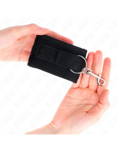 KINK - PULSO NYLON BIND HOOK&LOOP PRETO MODELO 2 AJUSTÁVEL 18-35 CM X 6 CM