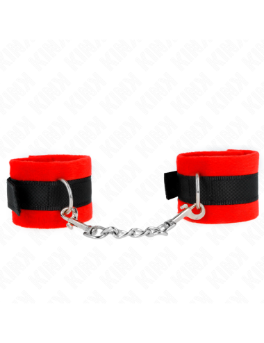 KINK - ALGEMAS DE PELE INICIANTE PRETO-VERMELHO 30 X 7 CM