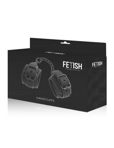 FETISH SUBMISSIVE - ALGEMAS DE COURO VEGANO COM FORRO DE NOPRENE