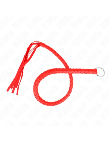 KINK - CHICOTE DE SERPENTE COM ANEL DE MÃO VERMELHO 65 CM