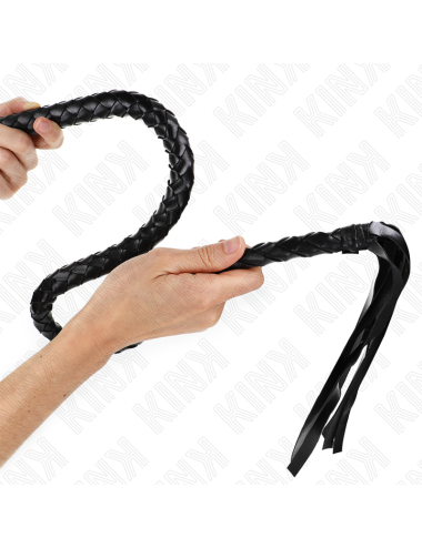 KINK - CHICOTE DE SERPENTE COM ANEL DE MÃO PRETO 65 CM