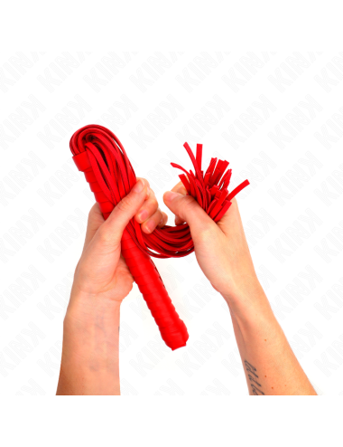 KINK - CHICOTE COM CABO TEXTURADO VERMELHO 48,5 CM
