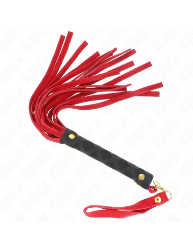 KINK - MINI CHICOTE DE CAMURÇA VERMELHA 30 CM
