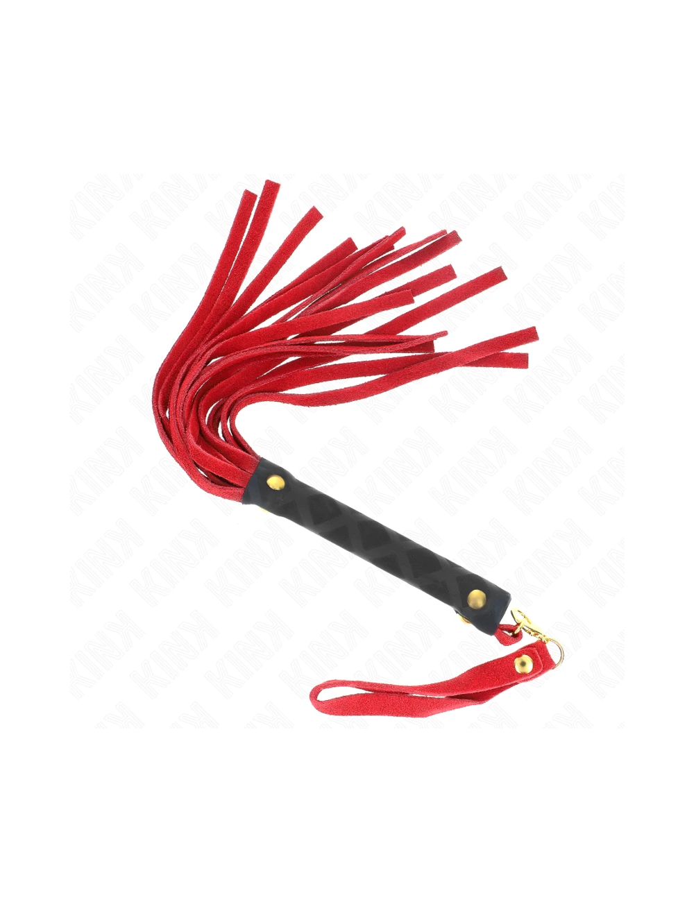 KINK - MINI CHICOTE DE CAMURÇA VERMELHA 30 CM
