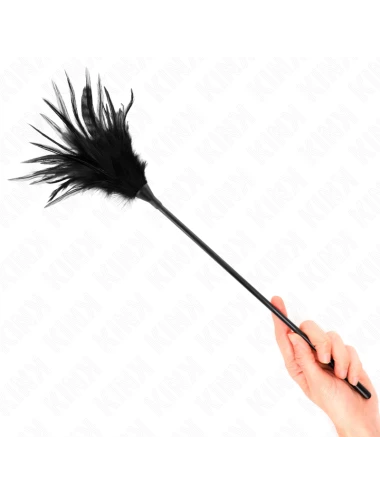 KINK - MÚLTIPLAS PENAS DE CÓCEGAS PRETAS 45 CM