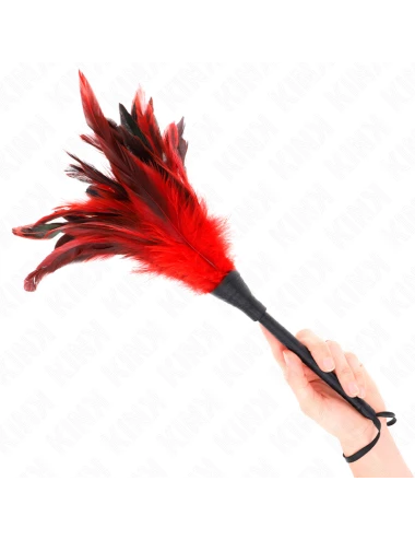 KINK - PENAS DE FRANGO EM FORMA DE CHIFRE VERMELHO 36 CM