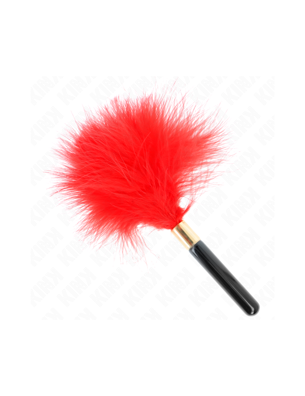 KINK - PENAS DE CÓCEGAS METAL DOURADO VERMELHO 18 CM