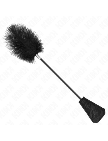 KINK - PENAS DE AVESTRUZ PARA CÓCEGAS COM PALETE DE RENDA 56 CM