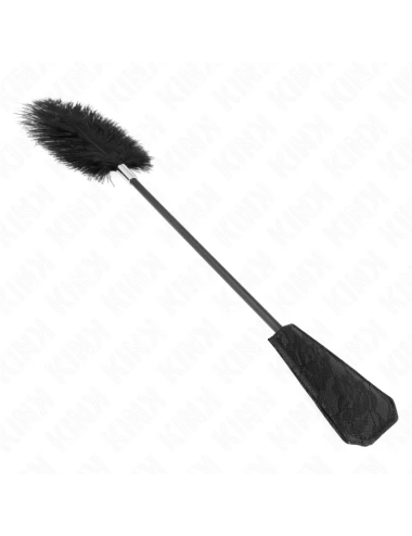 KINK - PENAS DE AVESTRUZ PARA CÓCEGAS COM PALETE DE RENDA 56 CM