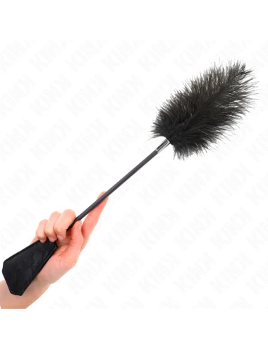 KINK - PENAS DE AVESTRUZ PARA CÓCEGAS COM PALETE DE RENDA 56 CM