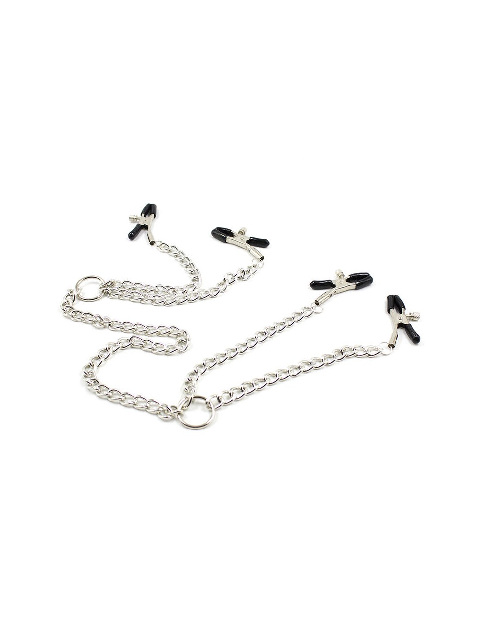 OHMAMA FETICHE - 4 Grampos DE BICO COM CORRENTES