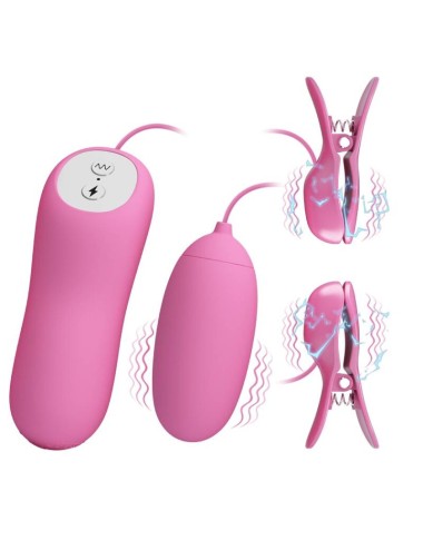 PRETTY LOVE - PINA COM VIBRAO E ELETROSHOCK ROSA