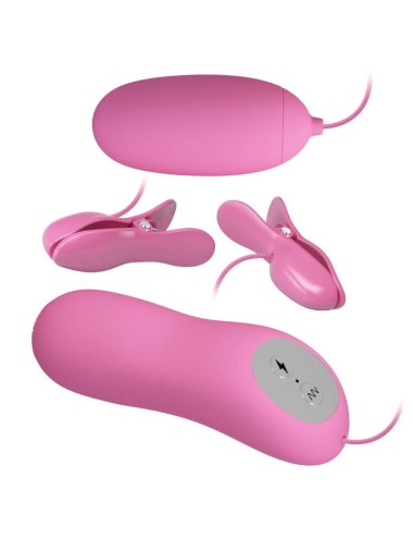 PRETTY LOVE - PINA COM VIBRAO E ELETROSHOCK ROSA