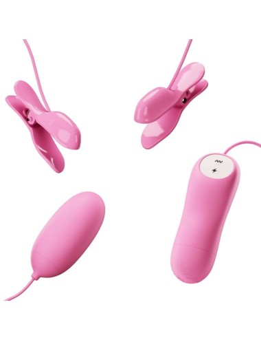 PRETTY LOVE - PINA COM VIBRAO E ELETROSHOCK ROSA
