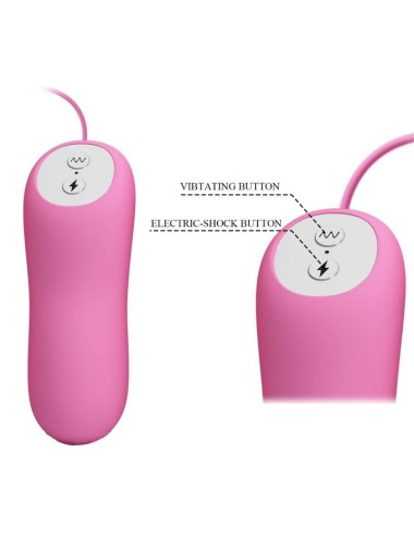 PRETTY LOVE - PINA COM VIBRAO E ELETROSHOCK ROSA