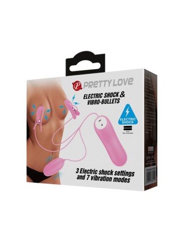 PRETTY LOVE - PINA COM VIBRAO E ELETROSHOCK ROSA