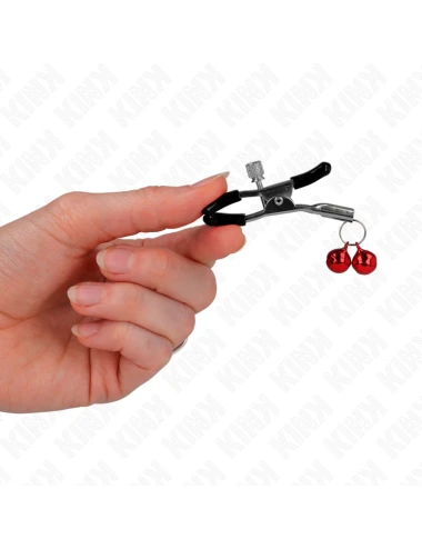 KINK - GRAMPO DE BICO DUPLO SINO VERMELHO 6 CM