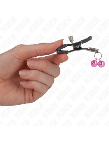 KINK - GRAMPO DE BICO DUPLO SINO ROSA 6 CM