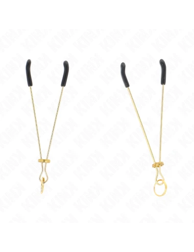 KINK - PINÇAS FINAS OURO 7 CM