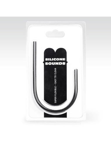 ALL BLACK - SONDA URETRA SILICONE 8MM